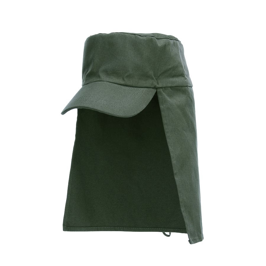 Gorra con visera LEGION WOODLAND con protección de cuello, 100% algodón