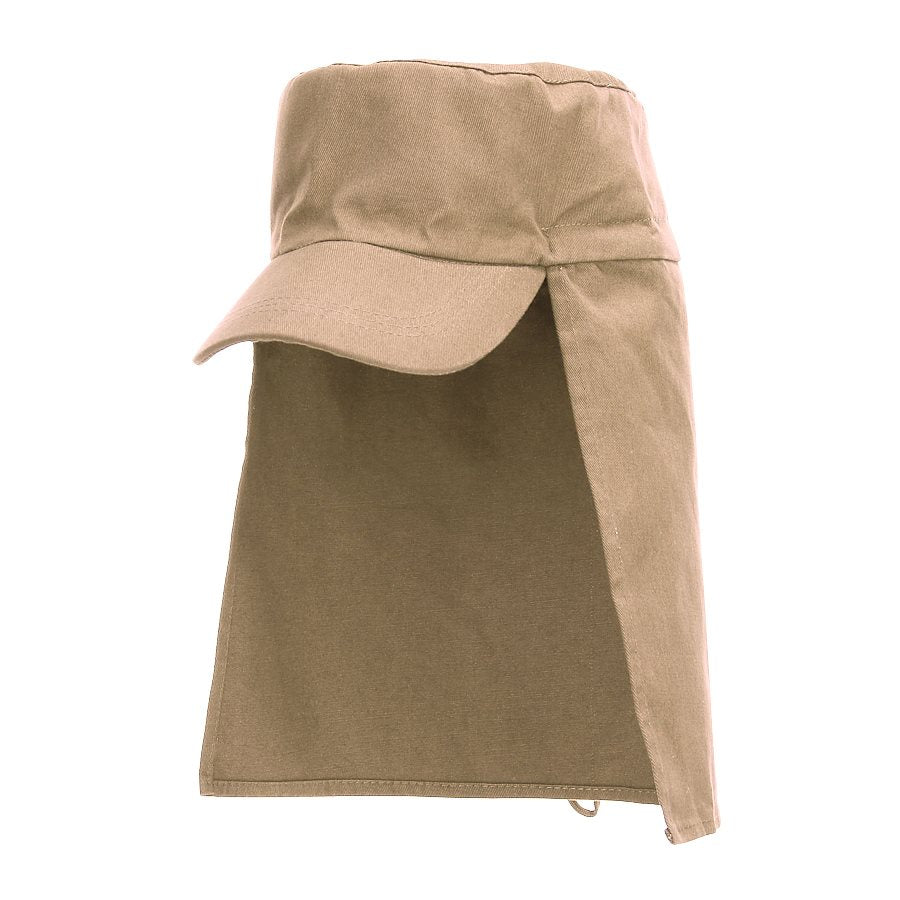 Gorra con visera LEGION WOODLAND con protección de cuello, 100% algodón