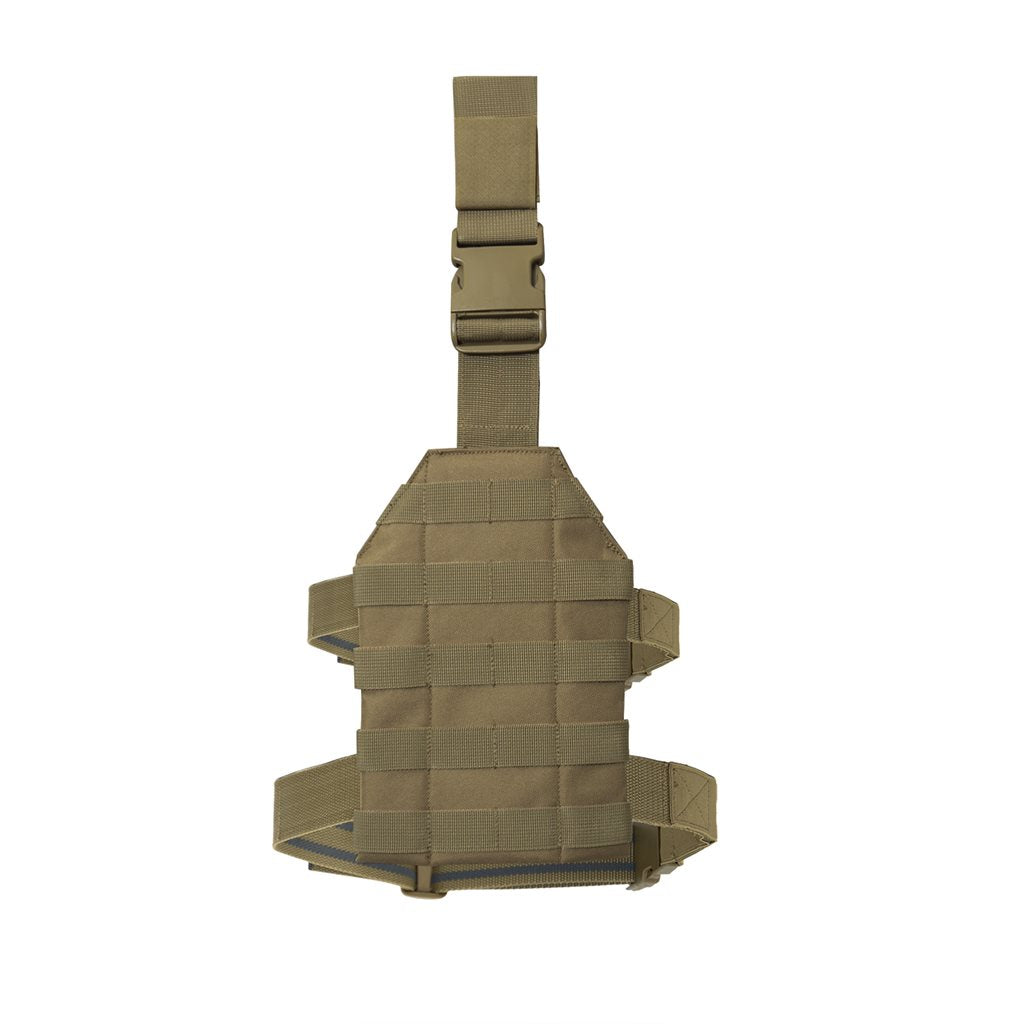 Panel muslo MOLLE profesional en poliéster 600D compatible con PALS/MOLLE