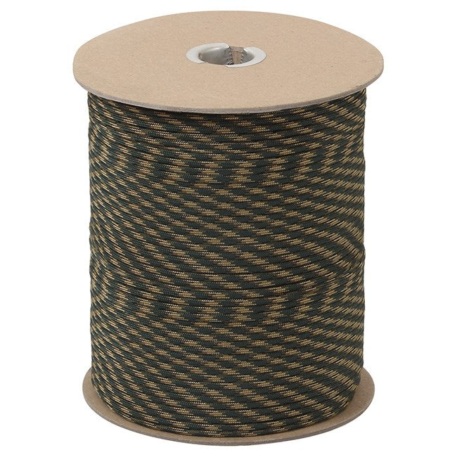 Bobina de paracord nylon 550LB 4 mm 300 m woodland