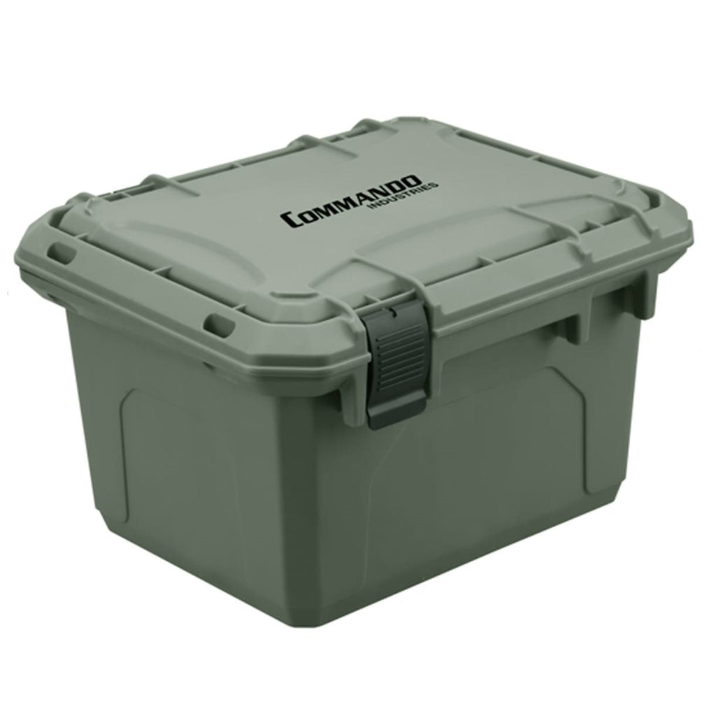 Caja de transporte OUTDOOR STORAGE verde de polipropileno resistente