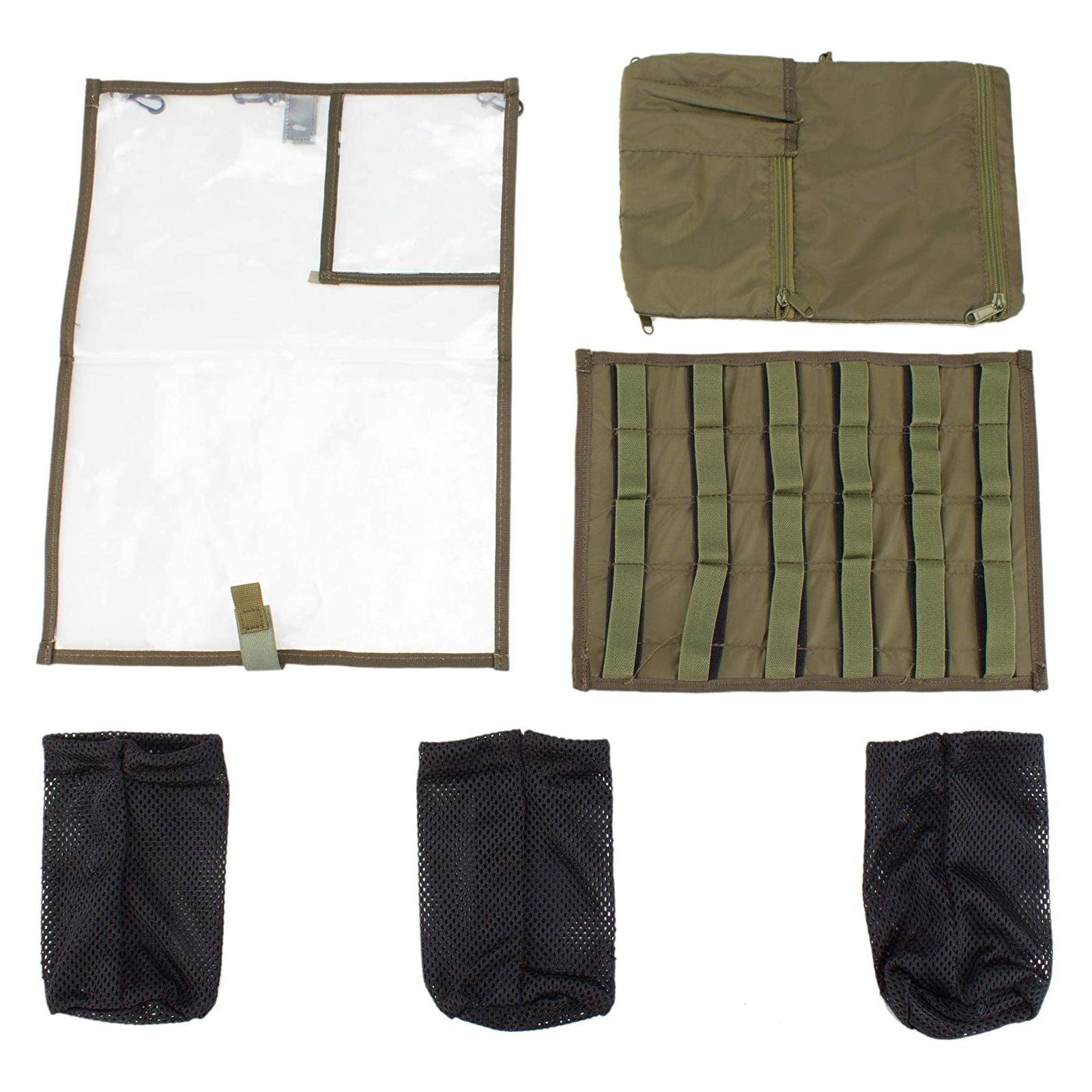 Bolsa organizadora MMPS Plus verde, capacidad 12 L, vista frontal