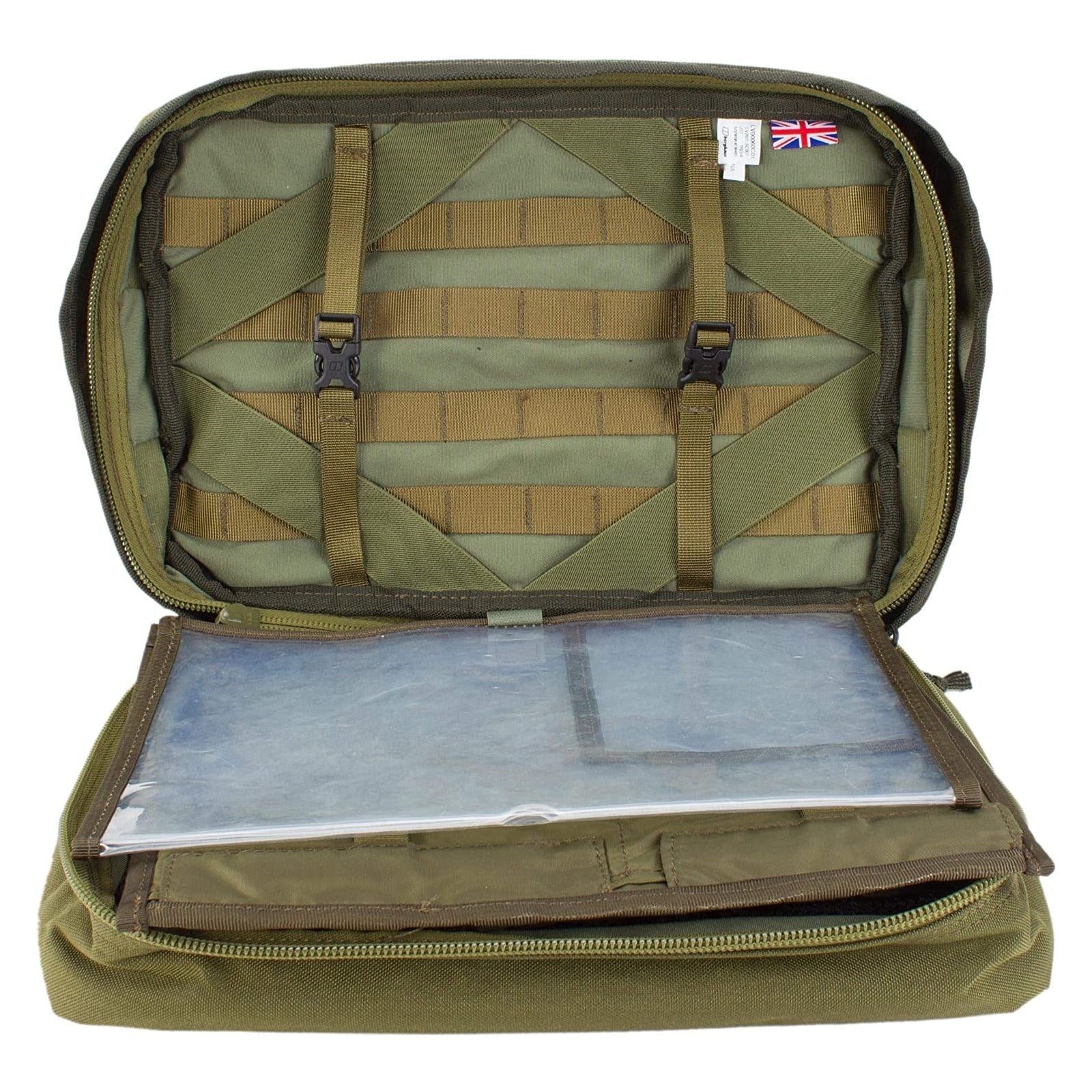 Bolsa organizadora MMPS Plus verde, capacidad 12 L, vista frontal
