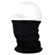 Pañuelo multifuncional CoolMax negro en forma tubular, transpirable y de secado rápido