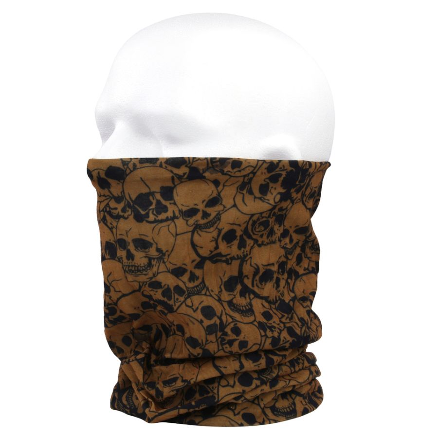 Pañuelo LEBKY multifuncional CoolMax negro, diseño tubular transpirable