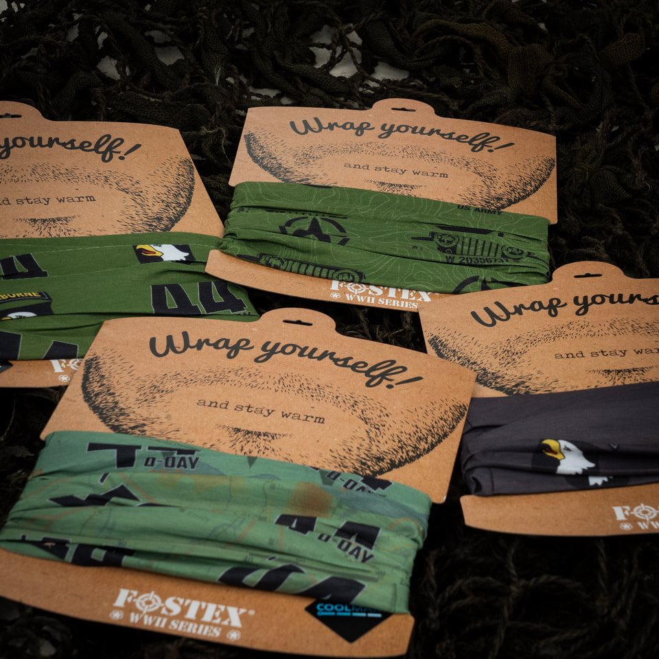 Pañuelo multifunción D-DAY SCREAMING EAGLES CoolMax verde