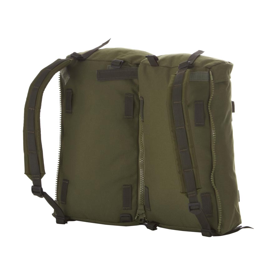 Bolsillos laterales MMPS II verdes 2x10L (20L) para mochilas Centurio y Crusader
