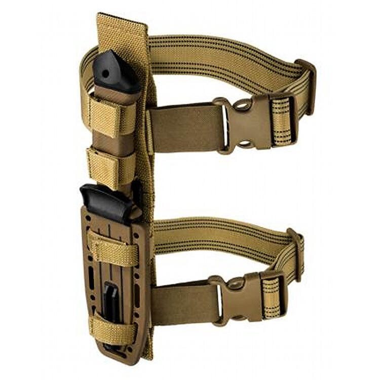 Cuchillo Gerber LMF II Infantry color coyote con hoja fija y filo combinado