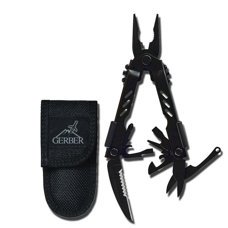 Multiherramienta Gerber MP 400 negra, alicates con sistema Safe-T-Plus