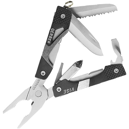 Alicates multifuncion VISE plegables con mango de aluminio y herramientas integradas