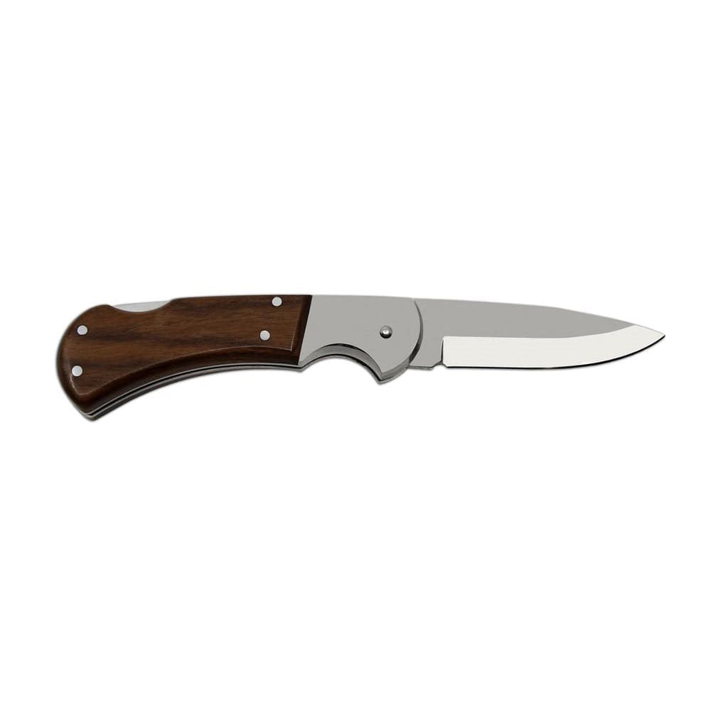 Navaja plegable HABLOCK SAVAGE acero inoxidable con seguro y mango de madera