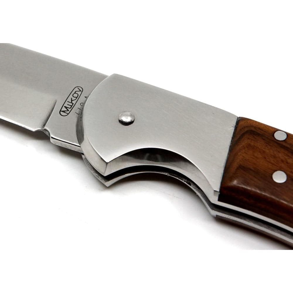 Navaja plegable HABLOCK SAVAGE acero inoxidable con seguro y mango de madera