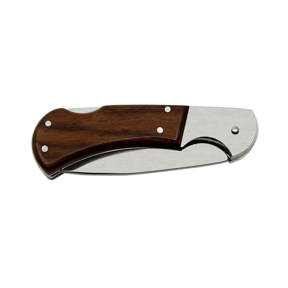 Navaja plegable HABLOCK SAVAGE acero inoxidable con seguro y mango de madera