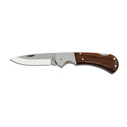 Navaja plegable HABLOCK SAVAGE acero inoxidable con seguro y mango de madera