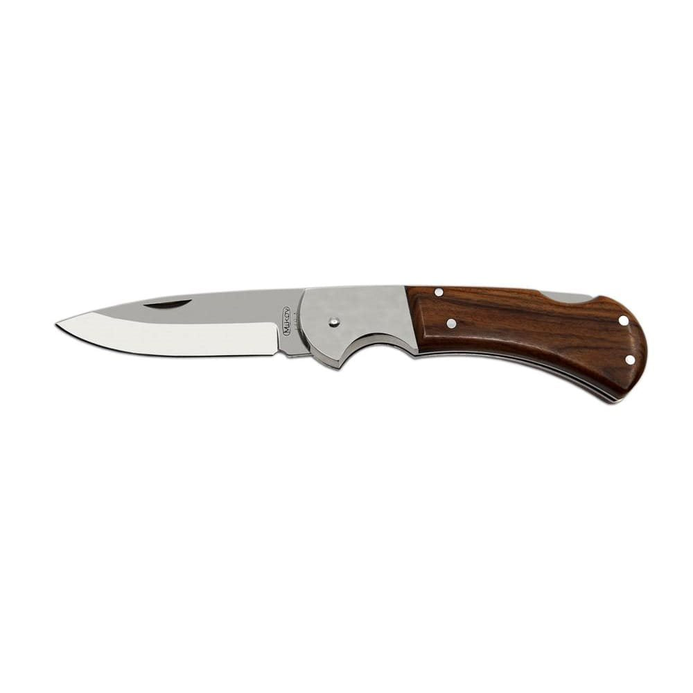 Navaja plegable HABLOCK SAVAGE acero inoxidable con seguro y mango de madera