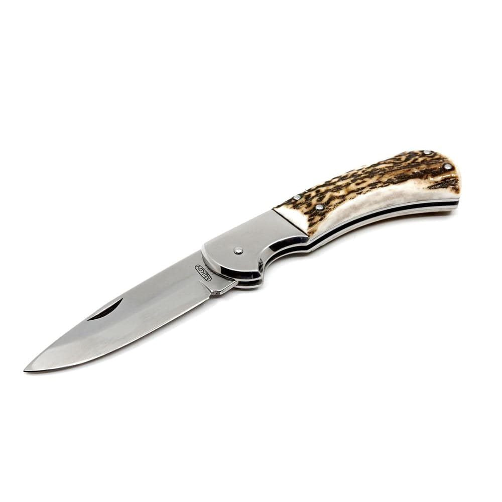 Navaja plegable SAVAGE HABLOCK 220-XP-1, acero inoxidable y empuñadura de asta
