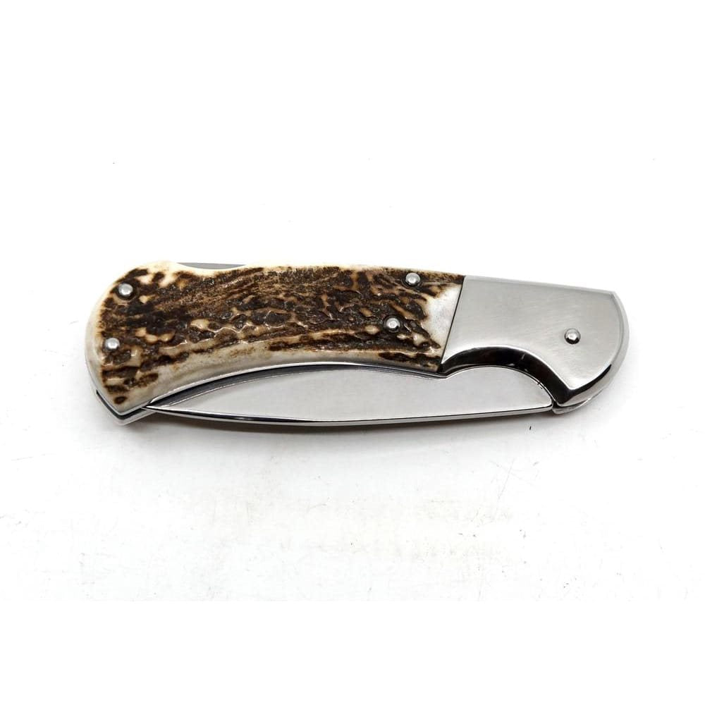 Navaja plegable SAVAGE HABLOCK 220-XP-1, acero inoxidable y empuñadura de asta