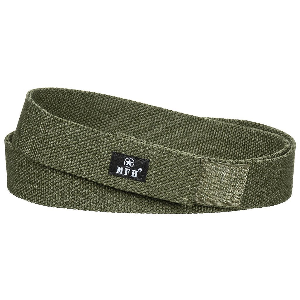Cinturón con velcro 32 mm verde, cierre para pantalones, imagen del producto