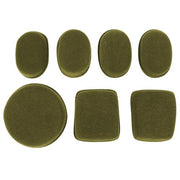 Almohadillas para casco 7 piezas verdes con espuma antichoque