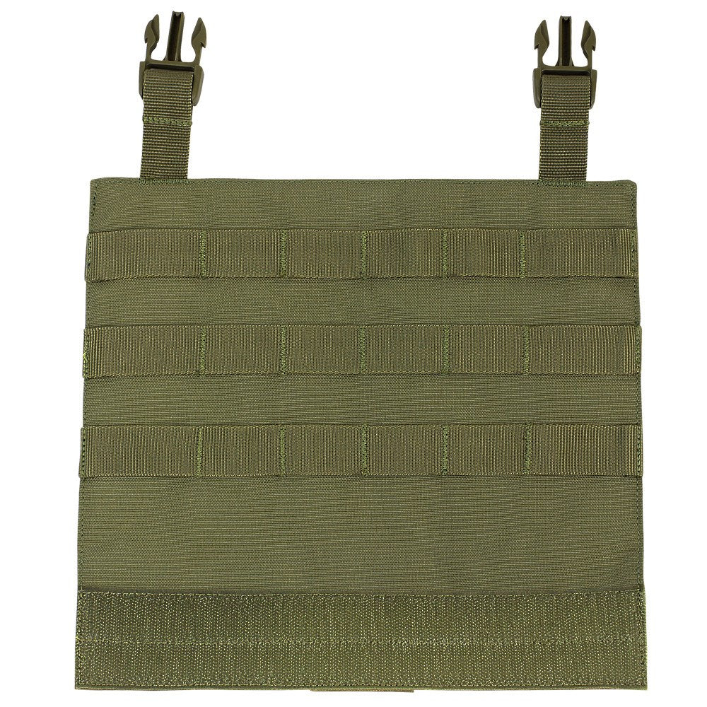 Panel MOLLE para chaleco VAS verde, plataforma frontal modular PALS/MOLLE
