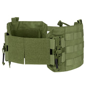 Laterales para chaleco RS RETRO KIT verde, pieza lateral independiente con hebillas de liberación rápida
