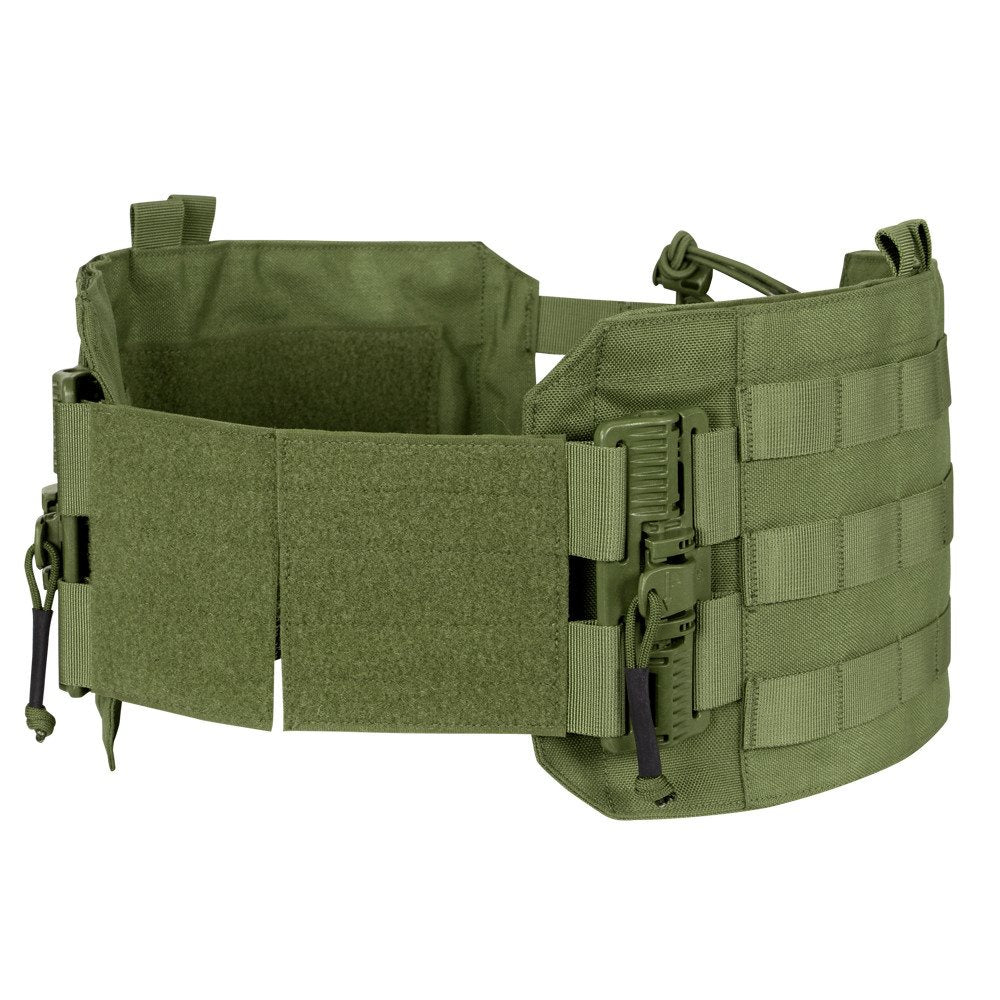 Laterales para chaleco RS RETRO KIT verde, pieza lateral independiente con hebillas de liberación rápida