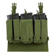Panel delantero VAS M14 Recon Verde con fundas para tres cargadores .308 Win