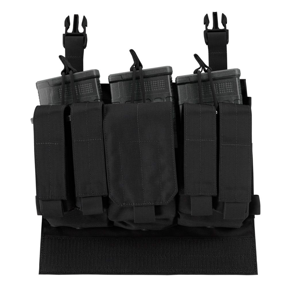 Panel delantero VAS M14 Recon Verde con fundas para tres cargadores .308 Win