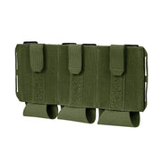 Porta cargadores VAS FLEX triple verde, funda abierta para sistema Vanquish Armour (VAS)