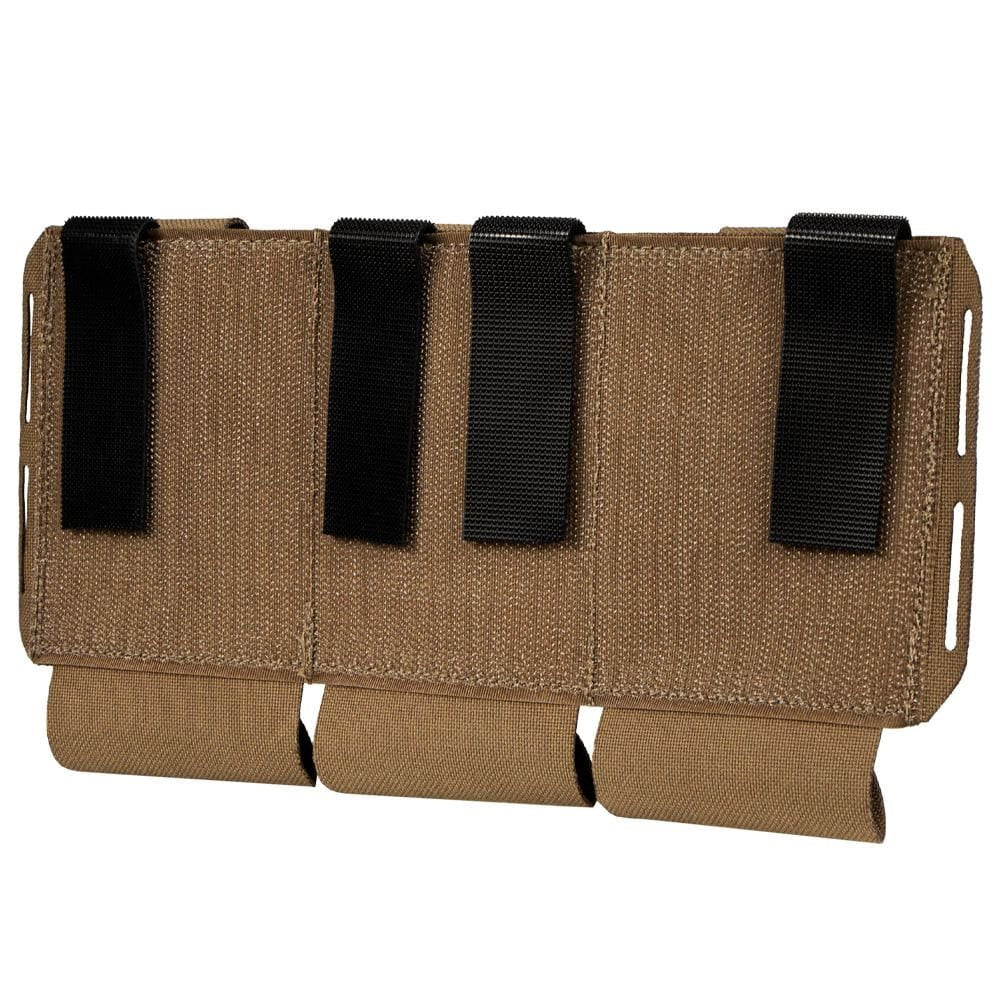 Porta cargadores VAS FLEX triple verde, funda abierta para sistema Vanquish Armour (VAS)