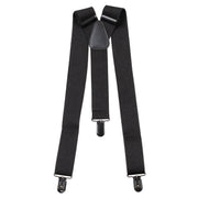 Tirantes en Y negros elásticos con tres clips