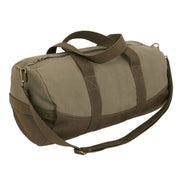Bolsa deportiva canvas two-tone en algodón, 48x23 cm, con correa desmontable y ajustable