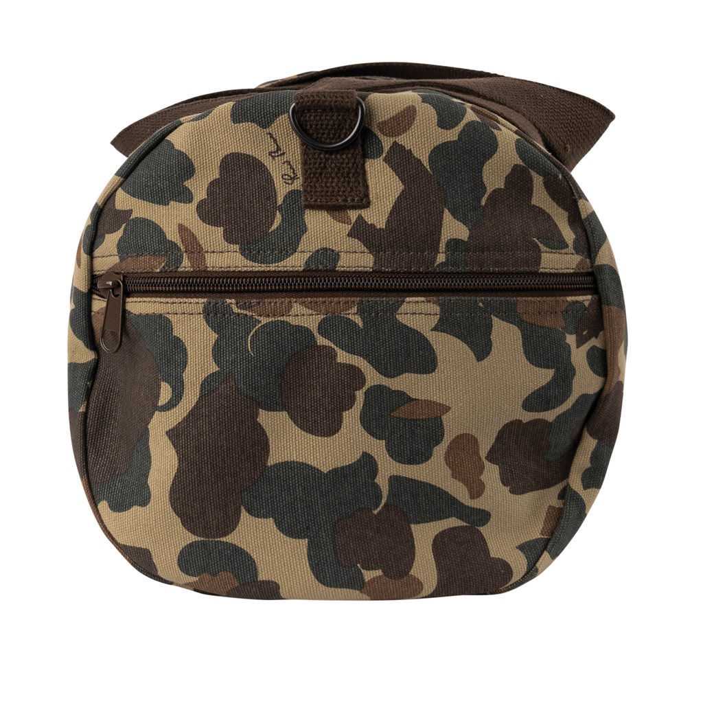 Bolsa de hombro cilíndrica de algodón WOODLAND 48 x 23 cm con cremallera y correa ajustable