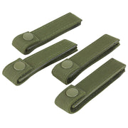 Lazos para fijación de equipo MODULAR 10 cm, 4 unidades, color verde