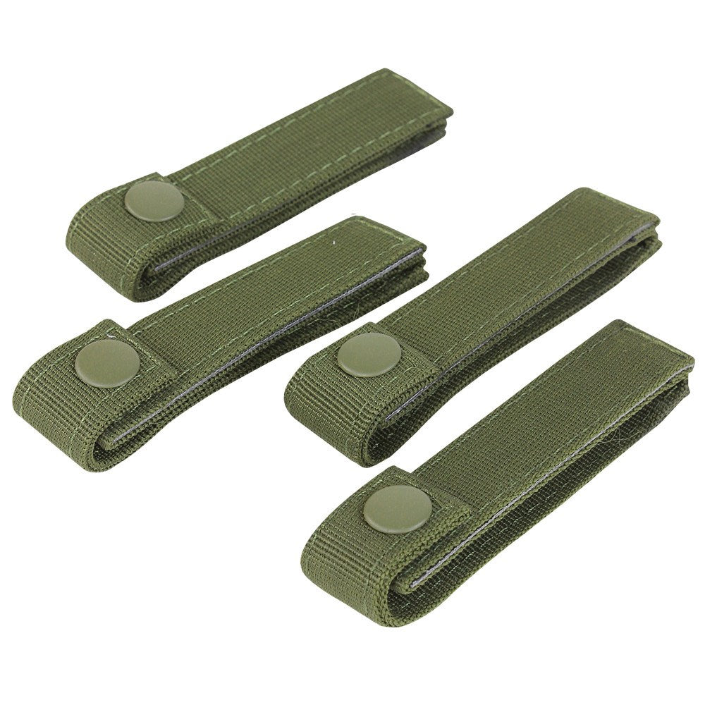 Lazos para fijación de equipo MODULAR 10 cm, 4 unidades, color verde