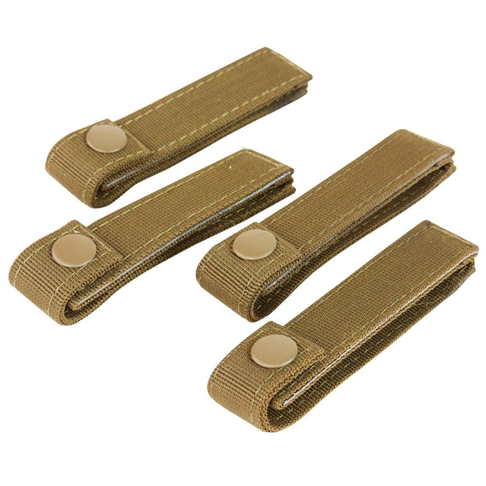 Lazos para fijación de equipo MODULAR 10 cm, 4 unidades, color verde