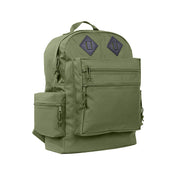 Mochila DELUXE verde, pequeña, poliéster con tratamiento PVC impermeable