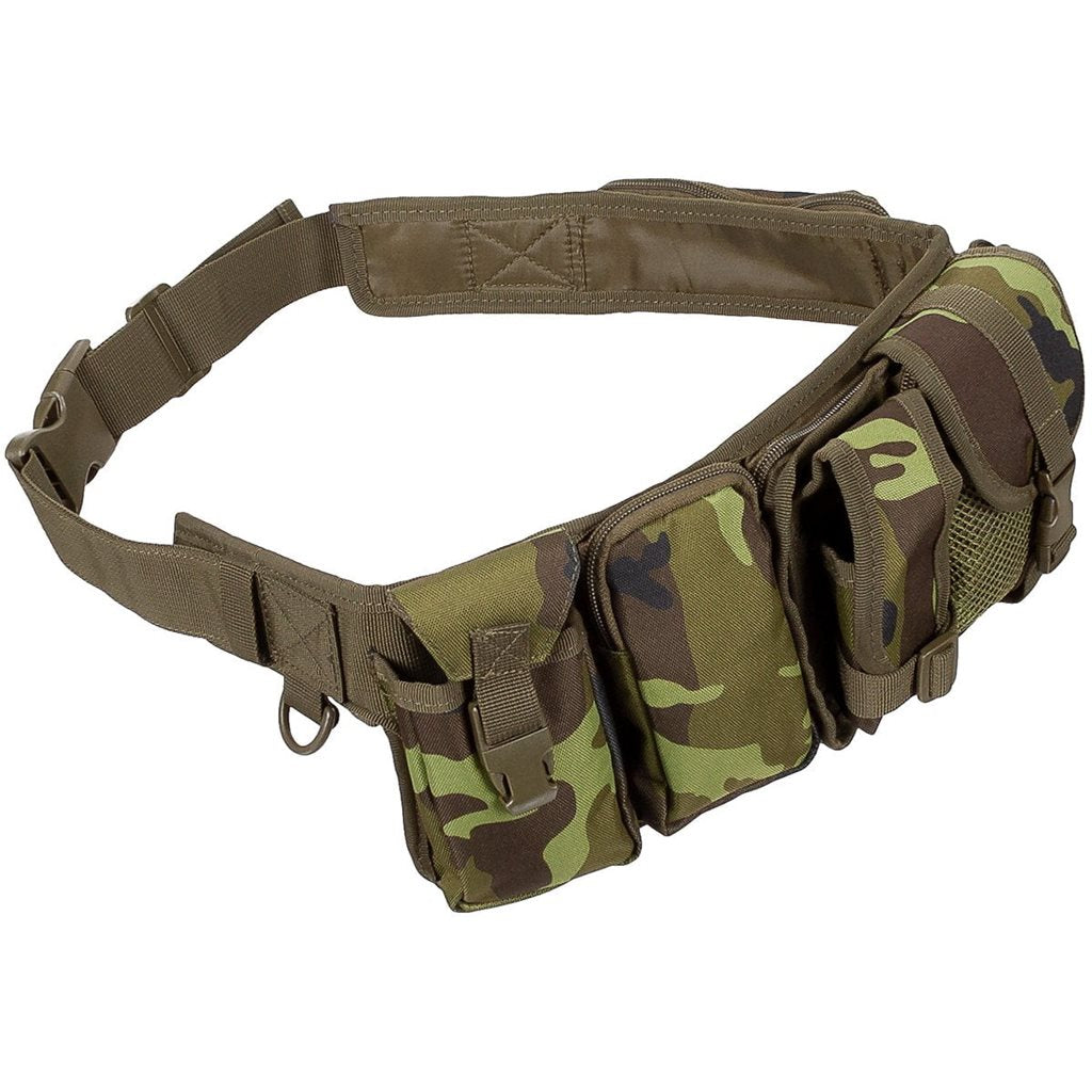 Cinturón con fundas en patrón AČR 95 (bosque) - bolsillos para cartera, móvil y llaves