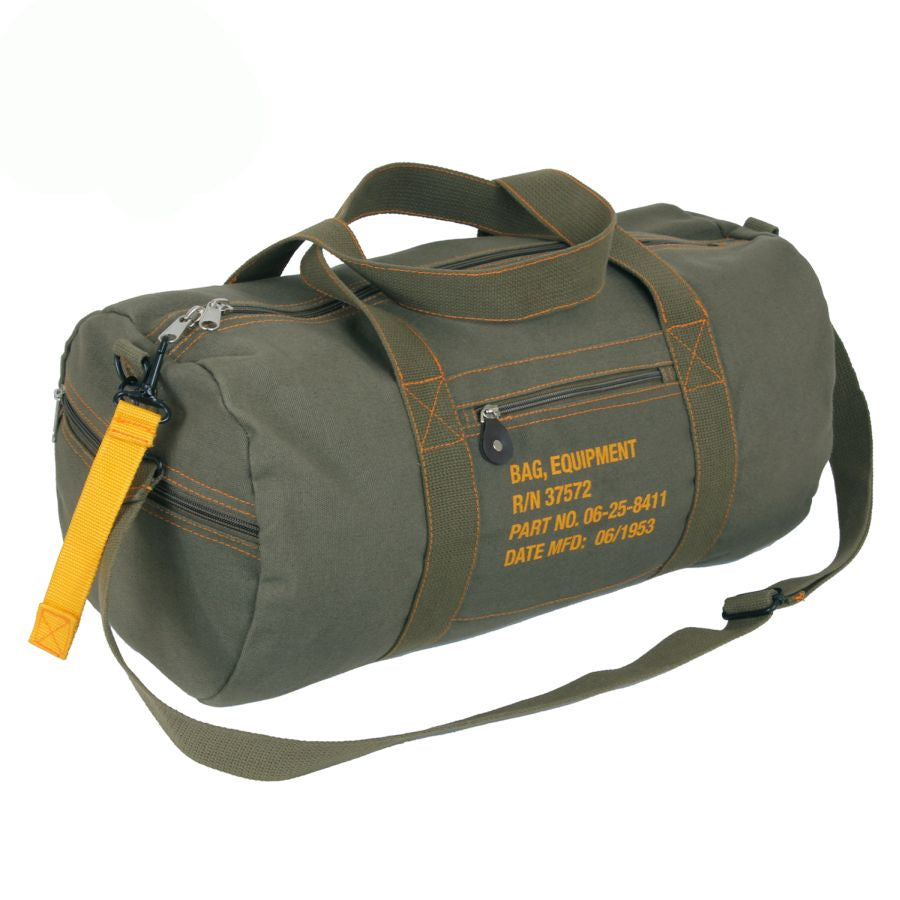 Bolsa de lona EQUIPMENT negra, aprox. 48 x 24 cm, 100% algodón