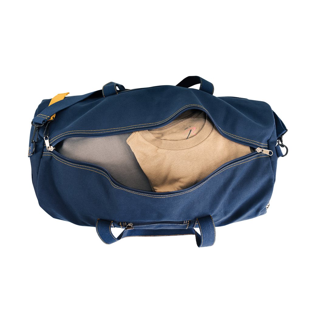 Bolsa de lona negra 48 x 24 cm, 100% algodón