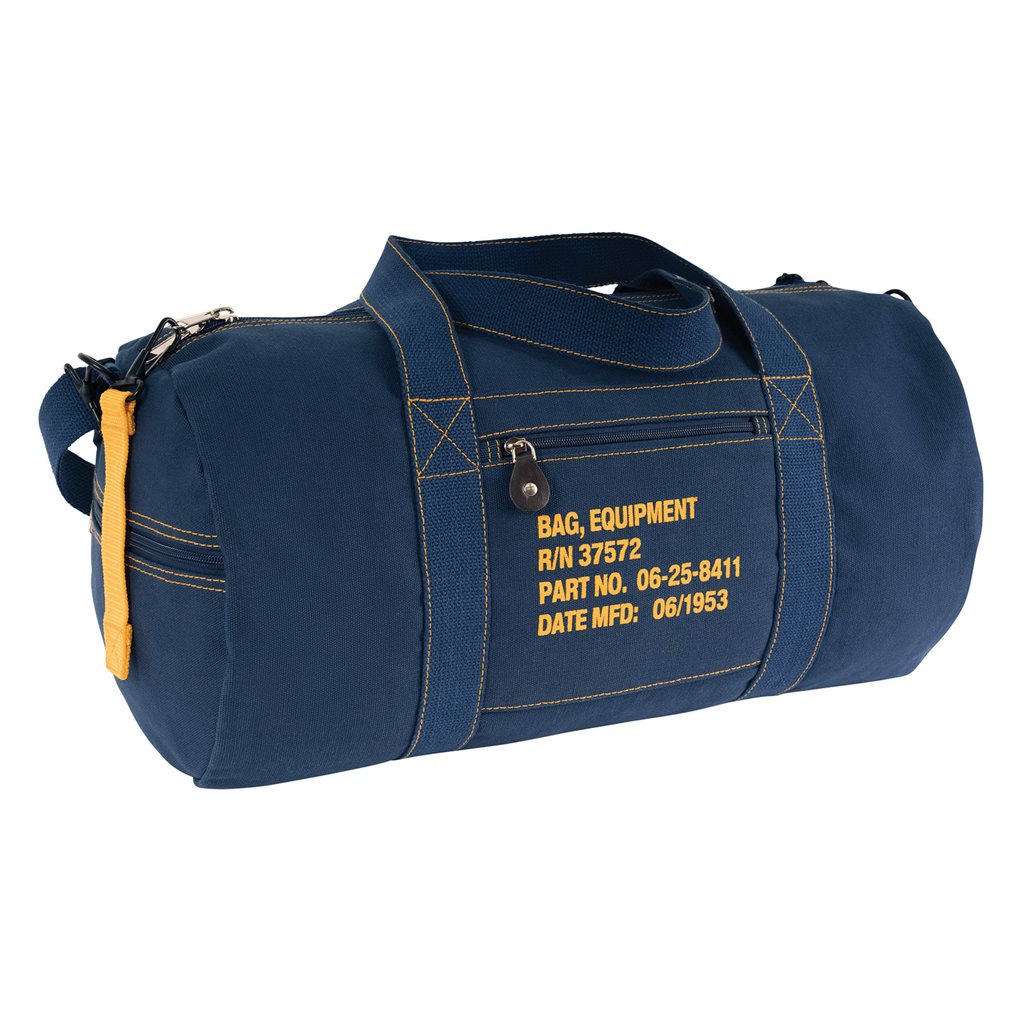 Bolsa de lona EQUIPMENT negra, aprox. 48 x 24 cm, 100% algodón