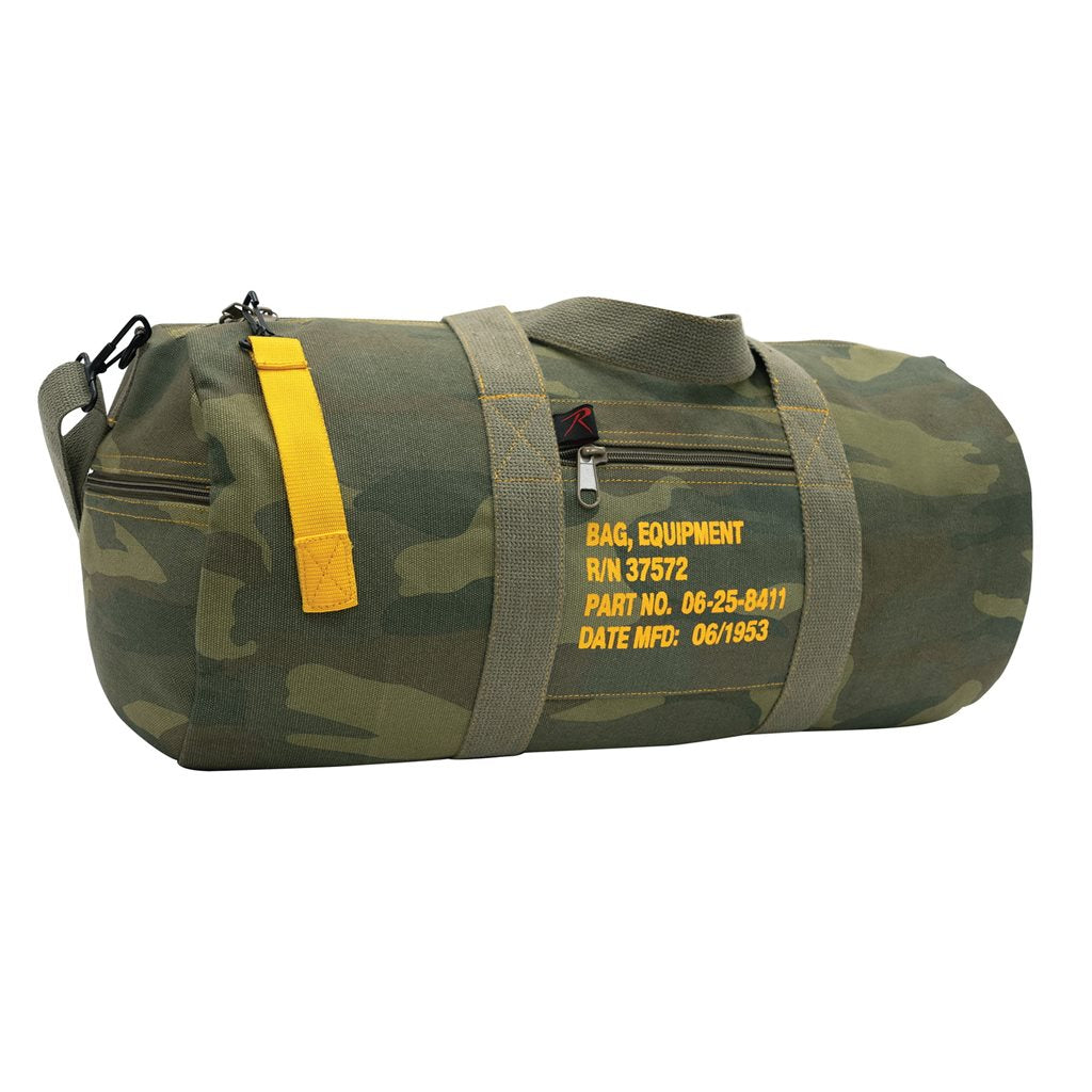 Bolsa EQUIPMENT de lona negra, 48 x 24 cm, 100% algodón