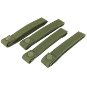 Correas para fijación MODULAR 15 cm, pack de 4 unidades, color verde