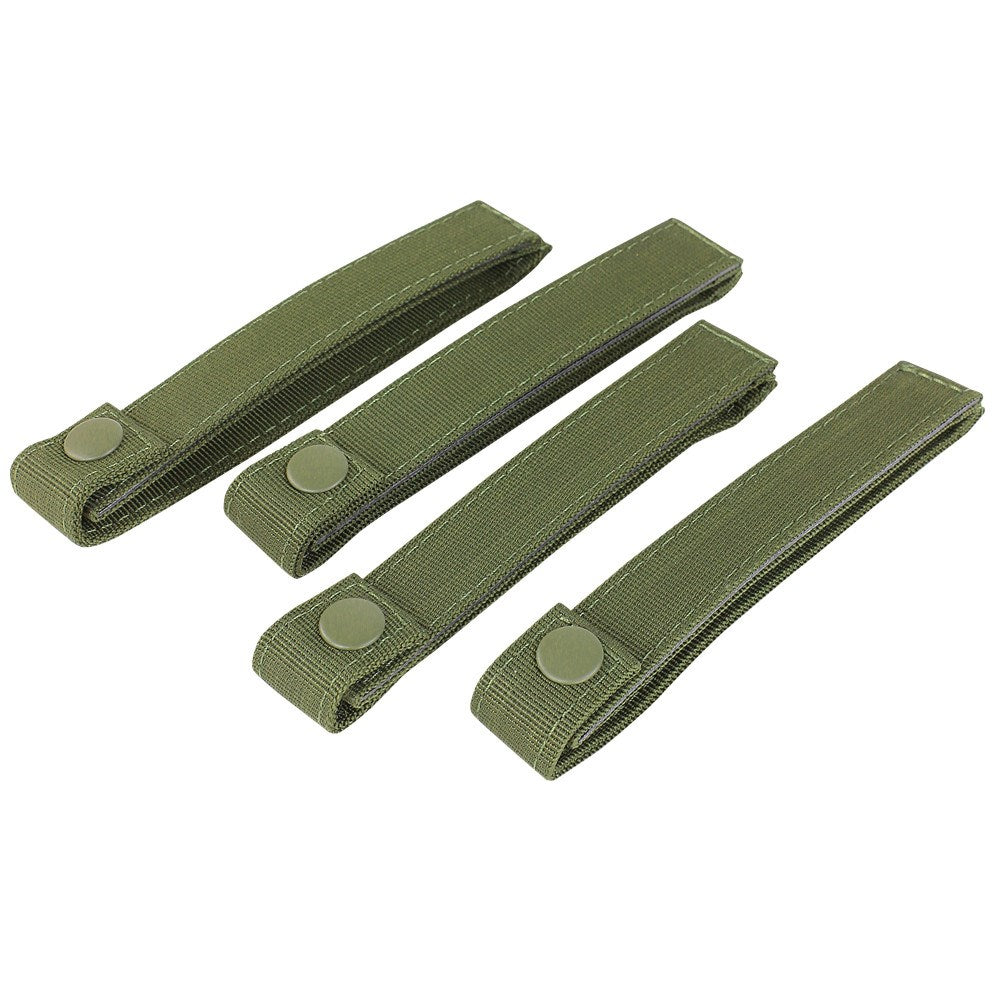 Correas para fijación MODULAR 15 cm, pack de 4 unidades, color verde