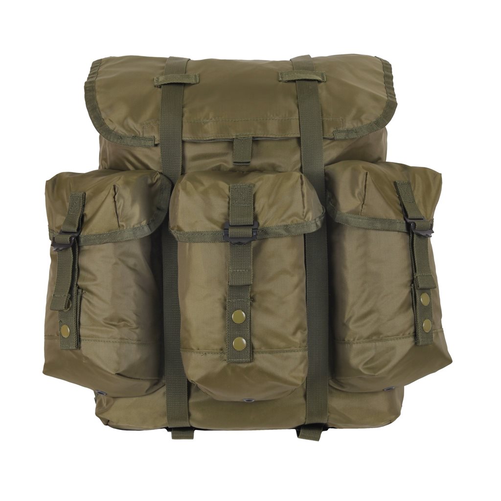 Mochila ALICE mediana sin armazón verde, vista frontal