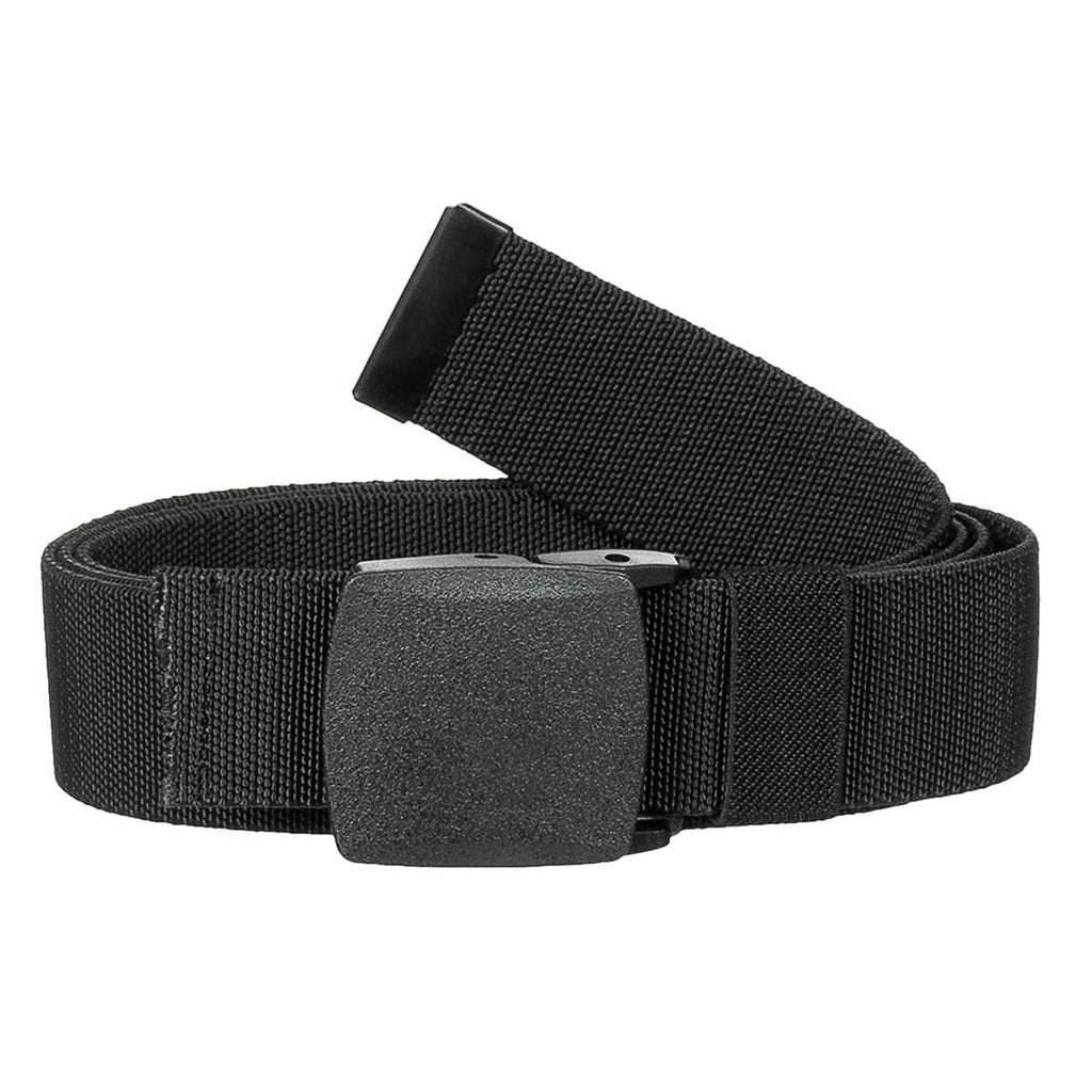 Cinturón elástico táctico negro (Opasek elastický TACTICAL ČERNÝ) con hebilla