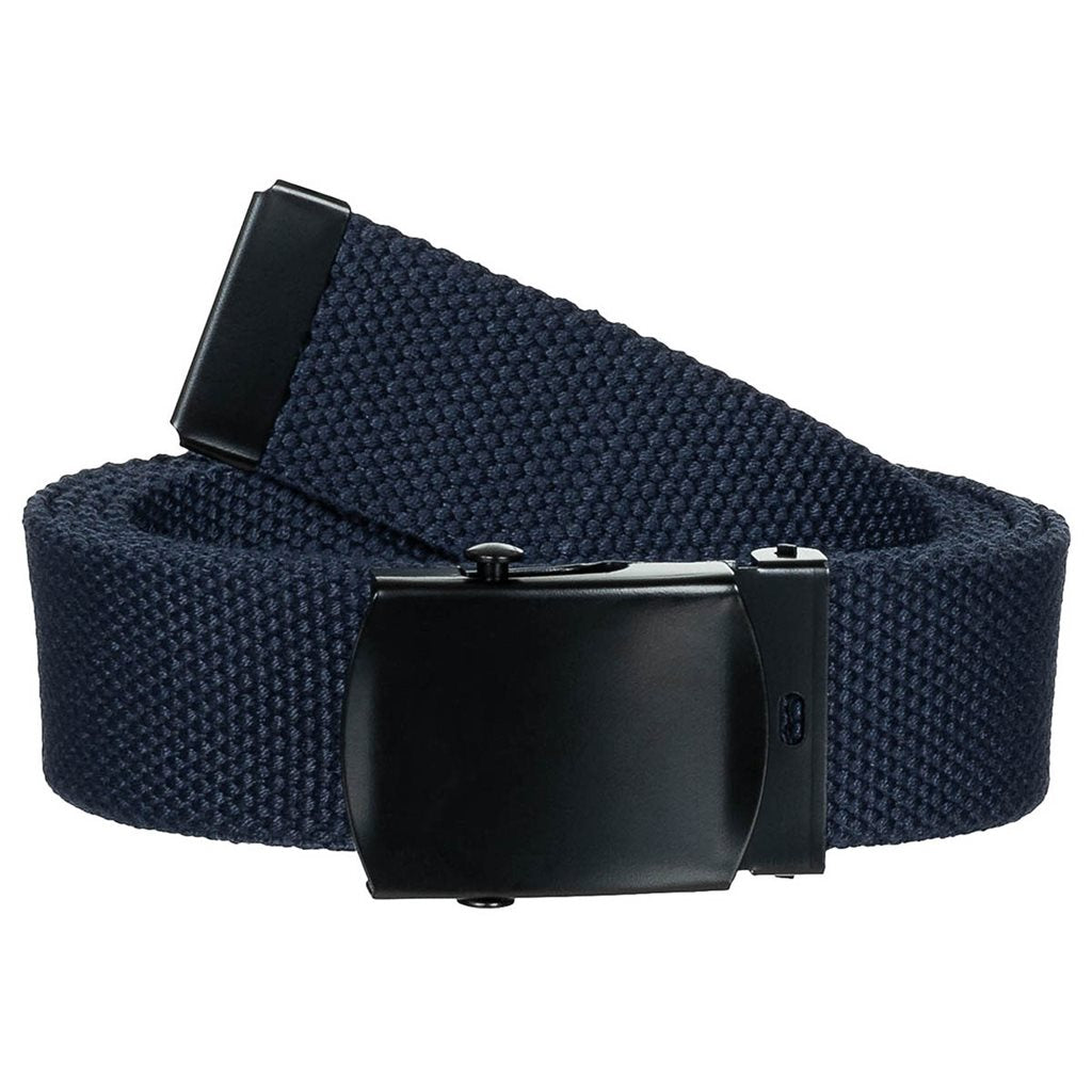 Cinturón 30 mm negro con hebilla metálica negra, ajustable hasta 130 cm