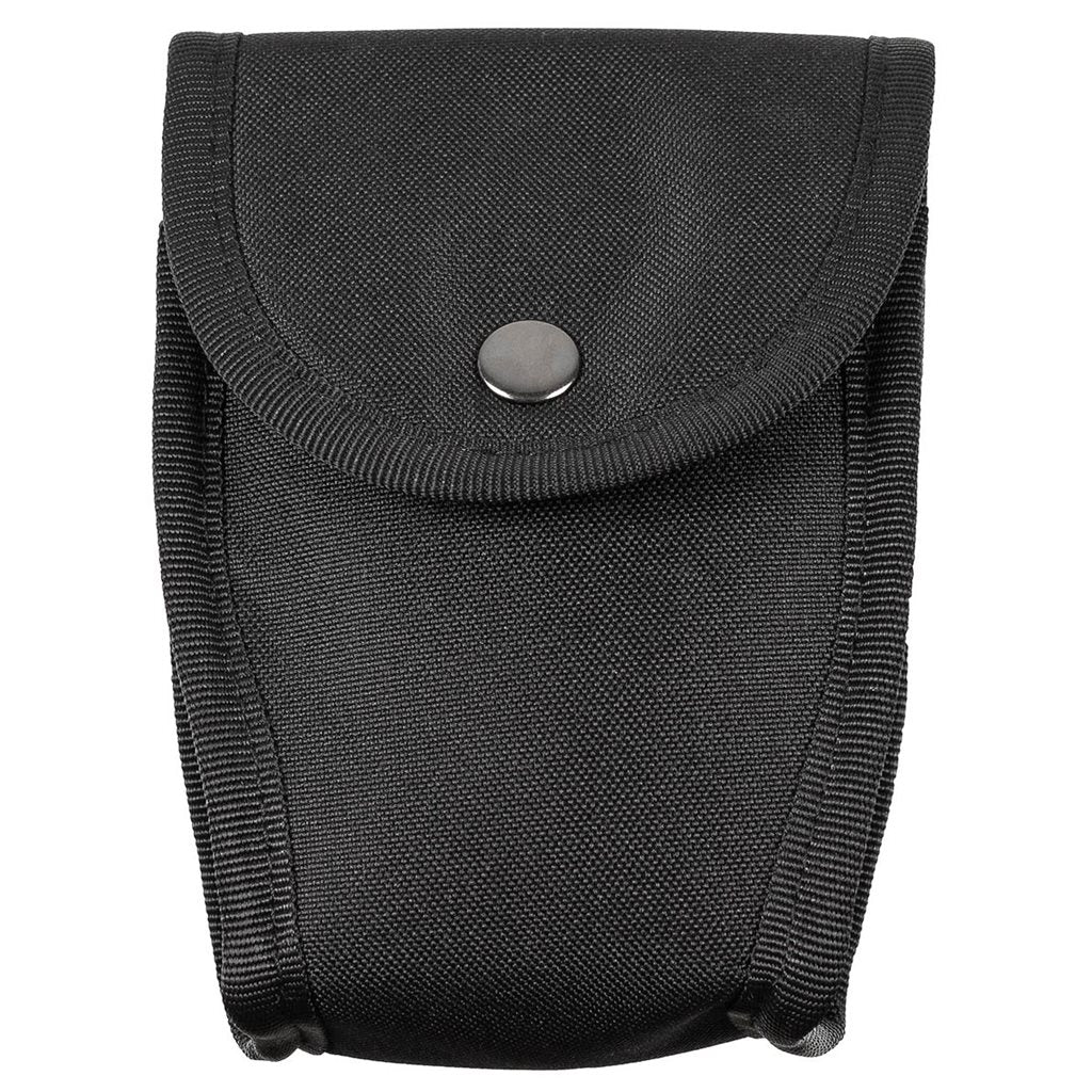 Funda para esposas de nylon negra, apta para cinturón de servicio