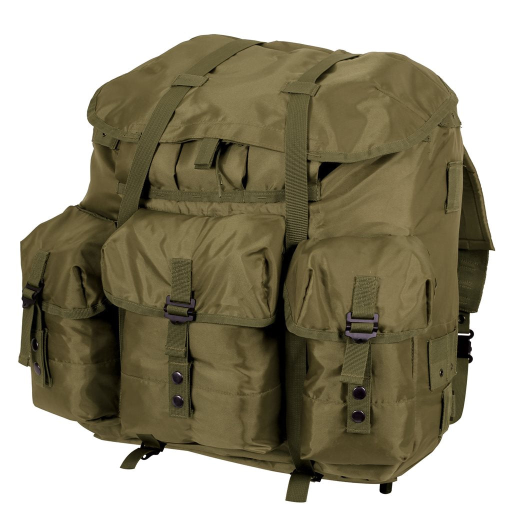 Mochila ALICE grande negra con armazón, diseño militar Rothco