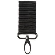 Anilla con mosquetón de nylon negro para cinturón de servicio, compatible con ref. 22603